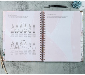 Planificateur d'organisateur de mariage personnalisé en or rose <span class=keywords><strong>A4</strong></span> avec coins et onglets de protection en or - Product Image 6