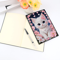 Kit de Cuaderno de Pintura de Diamantes 5D, Set Completo de Manualidades con Diamantes de Imitación, Libro de Arte de Diamantes en Blanco para Manualidades Hechas a Mano