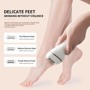 Elektrische Kallus entferner füße mit wiederauf ladbarem wasserdichtem 10-in-1-Pediküre mit 3 Fußpflege werkzeugen für Rollen köpfe - Product Image 5
