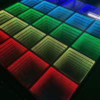 Ava-Espejo de cristal templado DMX infinity para boda, panel de baile LED con efecto 3d cambiante de color RGB, para comprar pista de baile y discoteca