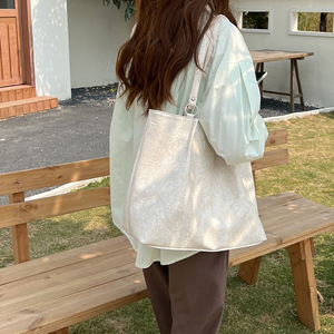 Bolso de mano verde menta, suave, de color sólido, con hebilla magnética, bolsillo con cremallera, bolso de hombro para mujer, primavera 2022 - Product Image 2