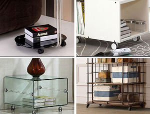 Geräuschlose Möbelrollen ohne Kappe, Drehbare Stuhl- und Einkaufswagenräder, 2-Zoll Nylon-Schwenkrollen, Führungsrollen - Product Image 4