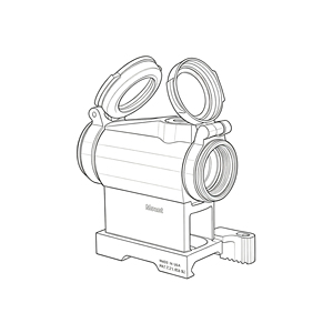 Mira de Punto Rojo SPECPRECISION RD2 1x22 con <span class=keywords><strong>Óptica</strong></span> Cerrada, Resistente al Agua IPX7, con Bloqueo de Palanca LT660, Montaje QD, Absolute Co Witness - Product Image 5