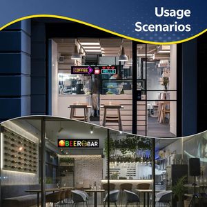 Programmable LED Sign P10 Indoor Bluetooth APP <b>Control</b> 3934x834mm For Bars Restaurants <b>Gaming</b> Rooms Advertising - Product Image 4