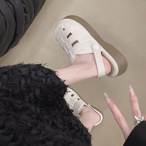 Nuevas Sandalias de Verano 2025 para <span class=keywords><strong>Mujer</strong></span>, Pantuflas de Mezclilla Ligeras, Casuales, para Exteriores, para Mujeres Embarazadas, con Tacón Plano, Estilo Forestal, a la Moda - Product Image 3