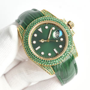 Montre de plongée de luxe pour homme, 40 mm, acier inoxydable, cristal saphir, mouvement mécanique, étanche à 100 bars, super résistante, vision nocturne - Product Image 1