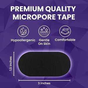 Tiras Nasales de Algodón Negro Oem para Dormir, Cinta Bucal para Ayudar a la Respiración Nasal, Solución Anti Ronquidos para un Mejor Sueño - Product Image 2