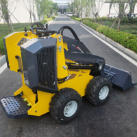 Mini-chargeuse sur pneus 1000 kg, charge nominale 180 kg, charge utile maximale 210 kg, multi-attaches, machine EPA EURO5