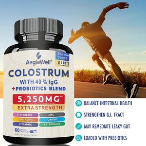 Cápsulas de Calostro Premium AegleWell 5250mg - con 40% de IgG, Probióticos y Vitamina C - Salud Inmunológica Familiar, Venta al por Mayor, Marca Privada - Product Image 6