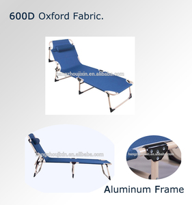 Chaise longue de <span class=keywords><strong>camping</strong></span> pliable, fauteuil inclinable réglable, <span class=keywords><strong>lit</strong></span> de plage pour bronzer - Product Image 6