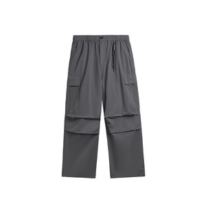 Ready to wear washed wide leg workwear pants for spring and summer 2026, new <b>men's</b> loose pants wholesale - Product Image 3