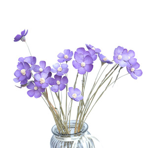 Commercio all'ingrosso vero e proprio essiccato viola di eucalipto bouquet per la casa di pasqua di san valentino decorazioni di disegno floreale fiori secchi regali - Product Image 5