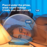 Nouveau design d'enceinte à conduction osseuse pour dormir, enceinte sous oreiller avec contrôle du volume et fonction minuterie