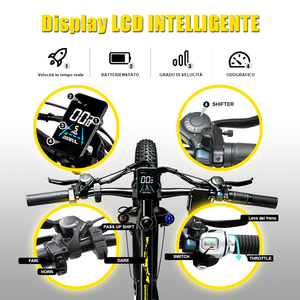 Bicicleta Eléctrica de Montaña <span class=keywords><strong>Keteles</strong></span> K800 con Cuadro de Aleación de Aluminio, Llantas Gruesas de 26 Pulgadas y Amortiguación - Product Image 3