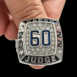 Anillo de Campeón de Béisbol MLB de los Yankees de Nueva York <span class=keywords><strong>2022</strong></span> de Aaron Judge (60, 61, 62 HR) con Zirconia Iced Out - Venta al por Mayor - Product Image 2