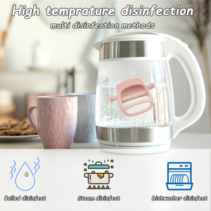 2026 Nouveaux Anneaux de dentition en silicone souple pour bébés 0-24 mois, pour la stimulation des gencives, soulagement de la douleur, anti-chute, base à ventouse, sûrs et non toxiques - Product Image 6