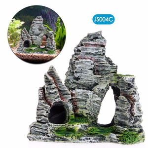 Aquário paisagem resina rockery peixes tanque decoração simulação réptil caixa rockery simulação navio - Product Image 3
