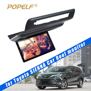 TV de Techo de 15.6 Pulgadas con Android 14.0, Pantalla IPS HD de 8 Núcleos, Motor Doble Abatible, Control Táctil por Voz, Modelo para Techo Solar, para Toyota Sienna - Product Image 1
