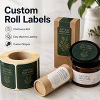 Autocollants personnalisés en feuille PET imperméable, durables pour l'extérieur, formes personnalisées, étiquettes logo, faciles à décoller pour la décoration de bougies et de marques artisanales