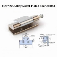 Charnières en alliage de zinc DHSJ CL237 nickelées, charnières dissimulées pour portes d'armoires électriques