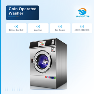 Lavadora-secadora <span class=keywords><strong>de</strong></span> carga frontal totalmente automática <span class=keywords><strong>de</strong></span> 33 kg, compacta, con ahorro <span class=keywords><strong>de</strong></span> agua, para hostales, con pago por código QR y operada con monedas. - Product Image 1