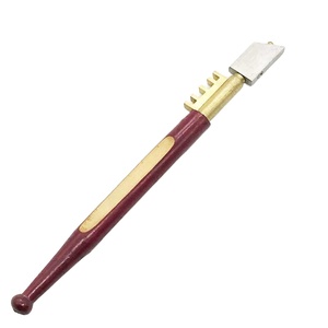 17.5mm Portable <span class=keywords><strong>coupe</strong></span>-verre professionnel <span class=keywords><strong>diamant</strong></span> pointe <span class=keywords><strong>coupe</strong></span>-verre crayon fenêtre verre artisanat couteau de <span class=keywords><strong>coupe</strong></span> manche en bois outil - Product Image 1