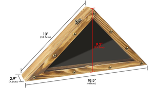 Custom Solid Wood Military <strong>Flag</strong> <strong>Display</strong> <strong>Case</strong> for American Veterans <strong>Flag</strong> Frame Triangle Shadow Box - Product Image 2