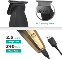 Peluquero profesional T-Blade para recortadora eléctrica inalámbrica para hombres, funcionamiento en inglés para uso doméstico, OEM