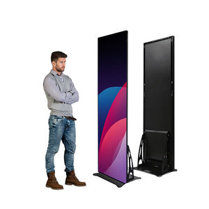 Full Color Foldable Indoor LED Poster Display Screen WiFi USB Floor LED Advertising Digital <b>Billboard</b> Poster Panel - Product Image 1