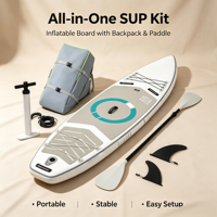 Planche de paddle gonflable portable pour sports nautiques
