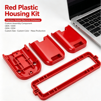 Kit de Carcasa de Plástico Rojo, Conjunto de Caja Moldeada por Inyección con Orificios de Montaje para Módulos de Controlador de Motor