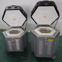 Four rotatif électrique en céramique mini, température maximale 1280°C, petit équipement de laboratoire de poterie domestique