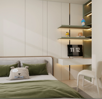 Armoire de chambre d'enfant avec bureau, mobilier moderne pour chambre d'enfant