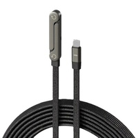 Support de téléphone multifonctionnel 240W Type-C avec câble de charge rapide et de transfert de données pour téléphones mobiles iPhone 15/17, tablettes et appareils de jeu