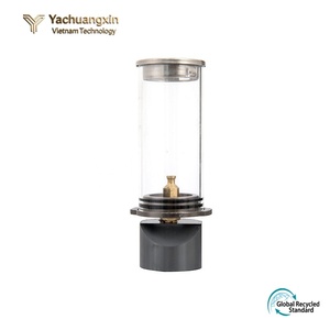 Portavelas de Acero Inoxidable Plegable y Portátil para Acampar al Aire Libre, con Anillo Integrado y Vidrio a Prueba de Explosiones, para Cocina Moderna al Aire Libre - Product Image 2