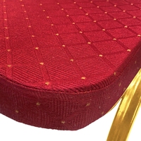 Chaises de banquet empilables en métal doré, personnalisables, pour la vente en gros aux entreprises