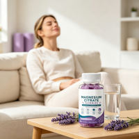 Suplemen Diet Nutrisi Harian Rasa Stroberi Blueberry Raspberry Anggur Magnesium Sitrat Gummies