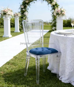 Chaises Chiavari empilables en PC acrylique, prix direct usine, pour location, mobilier de mariage, hôtel, banquet, chaises transparentes en résine - Product Image 3