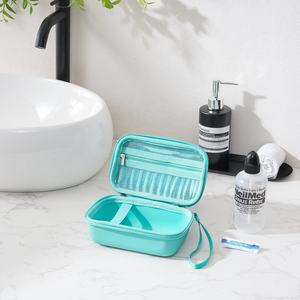 حقيبة سفر إيفا لمجموعة شطف الجيوب الأنفية النيلية ، حقيبة تنظيم تخزين مخصصة لزجاجة شطف الأنف ، عبوات الملح ، وملحقاتها - Product Image 5