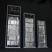 Modern Design 3D Wall Panels Self-Adhesive Square Glass Mirror Mosaic Tiles for DIY Interior Wall Craft Decoration