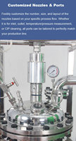 Réacteur en acier inoxydable à agitation magnétique |   Cuve sous pression haute température 10L pour usage en laboratoire avec entraînement par accouplement moteur
