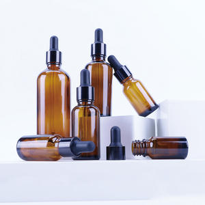 Nouveauté 2026 Bouteille d'huile en verre avec logo personnalisé Ambre Vert Noir Clair Bleu 5ml 10ml 15ml 30ml 20ml 50ml 100ml - Product Image 5