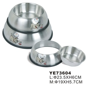 7 tamaños de acero inoxidable personalizada para mascotas perro tazón anillo de goma - Product Image 2