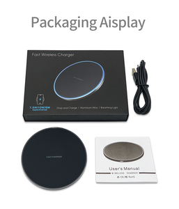 <span class=keywords><strong>Chargeur</strong></span> sans fil rapide universel à <span class=keywords><strong>induction</strong></span>, station de bureau circulaire pour téléphone portable, table de chevet à domicile - Product Image 5