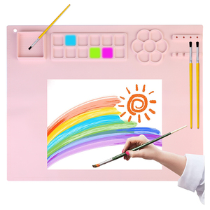 Tapis de peinture et de dessin multifonctionnel en silicone personnalisé avec logo 2023 - Product Image 4