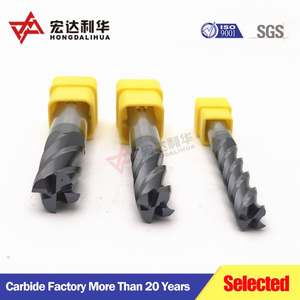 Fraise à queue en carbure monobloc pour le fraisage carré du métal - Product Image 3