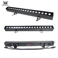 Barre LED Stroboscopique 18x18W RGBWA UV 6-en-1 DMX512 avec Contrôle Maître-Esclave RDM pour Scène, DJ, Discothèque, Club