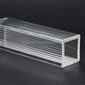 LANDU Custom made şeffaf akrilik kare borular PMMA dikdörtgen çizgi tüp akrilik tüp - Product Image 2