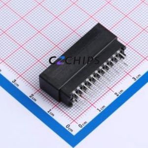 ED22BGFBK Gold Finger Connector Through hole Component (THT),P=2.54mm Connector EDGE SLOT 2.54mm 22P Through Hole - Product Image 2