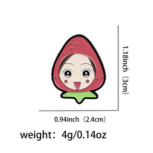 4가지 스타일 금속 공예 <span class=keywords><strong>DIY</strong></span> 핀 배지 패션 쥬얼리 브로치 만화 오오사키 나나 코마츠 나나 합금 애니메이션 브로치 - Product Image 4